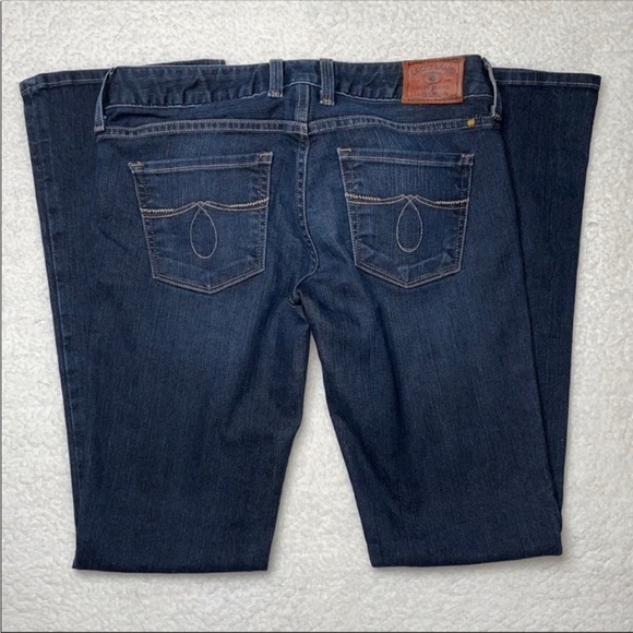 Lucky Denim Jeans Dark Lola Boot Size 25 x 30 1/2 - Picture 10 of 11